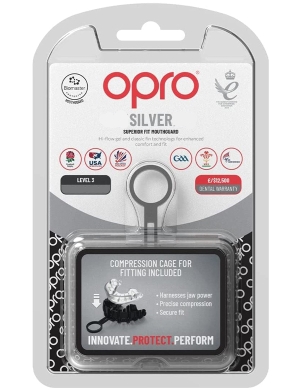 Opro Silver Match Level (10yrs - Adult) - Clear